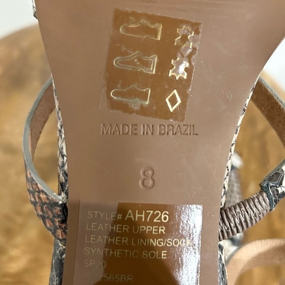 Madewell The Edie Sandal in Snake Embossed Leather 8 - Picture 11 of 11